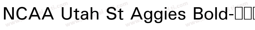 NCAA Utah St Aggies Bold字体转换